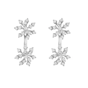 18k Luminus White Gold Earring With 0.82 Cts Vs-Gh Diamonds