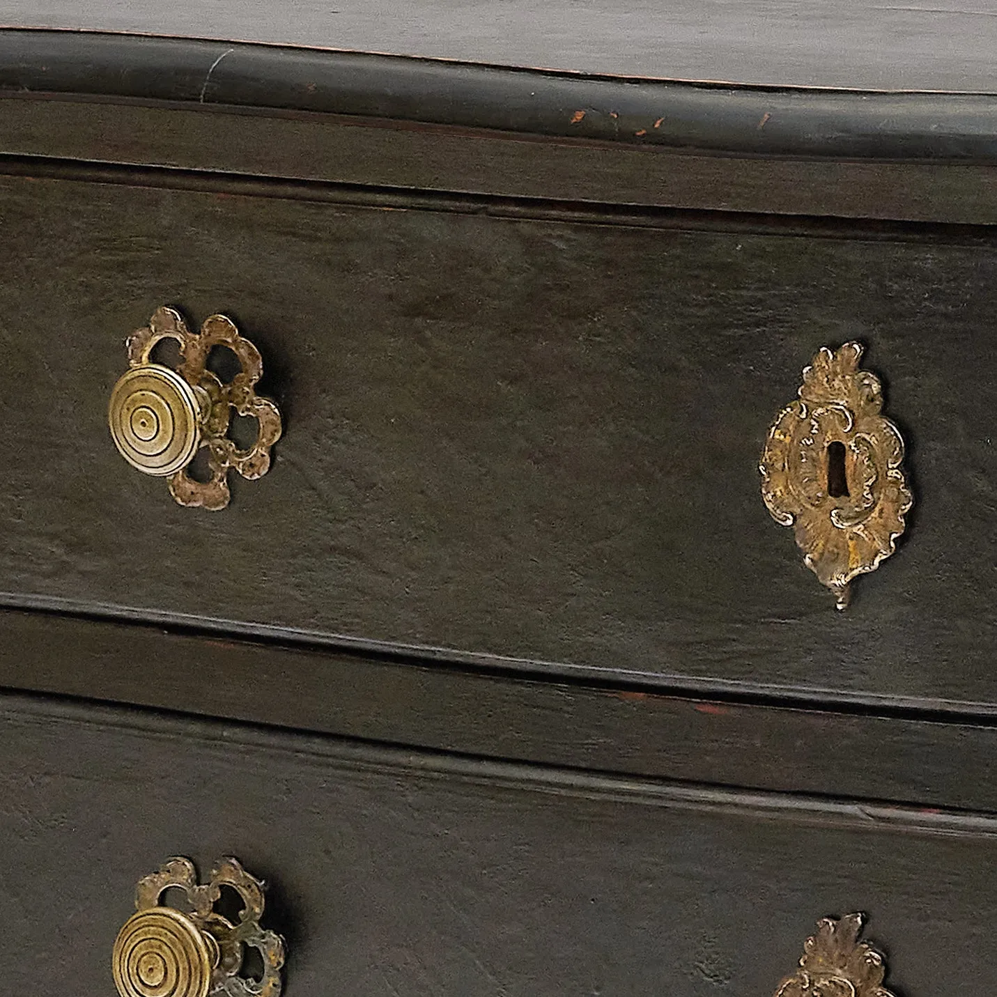 18th Century French Ebonized Commode