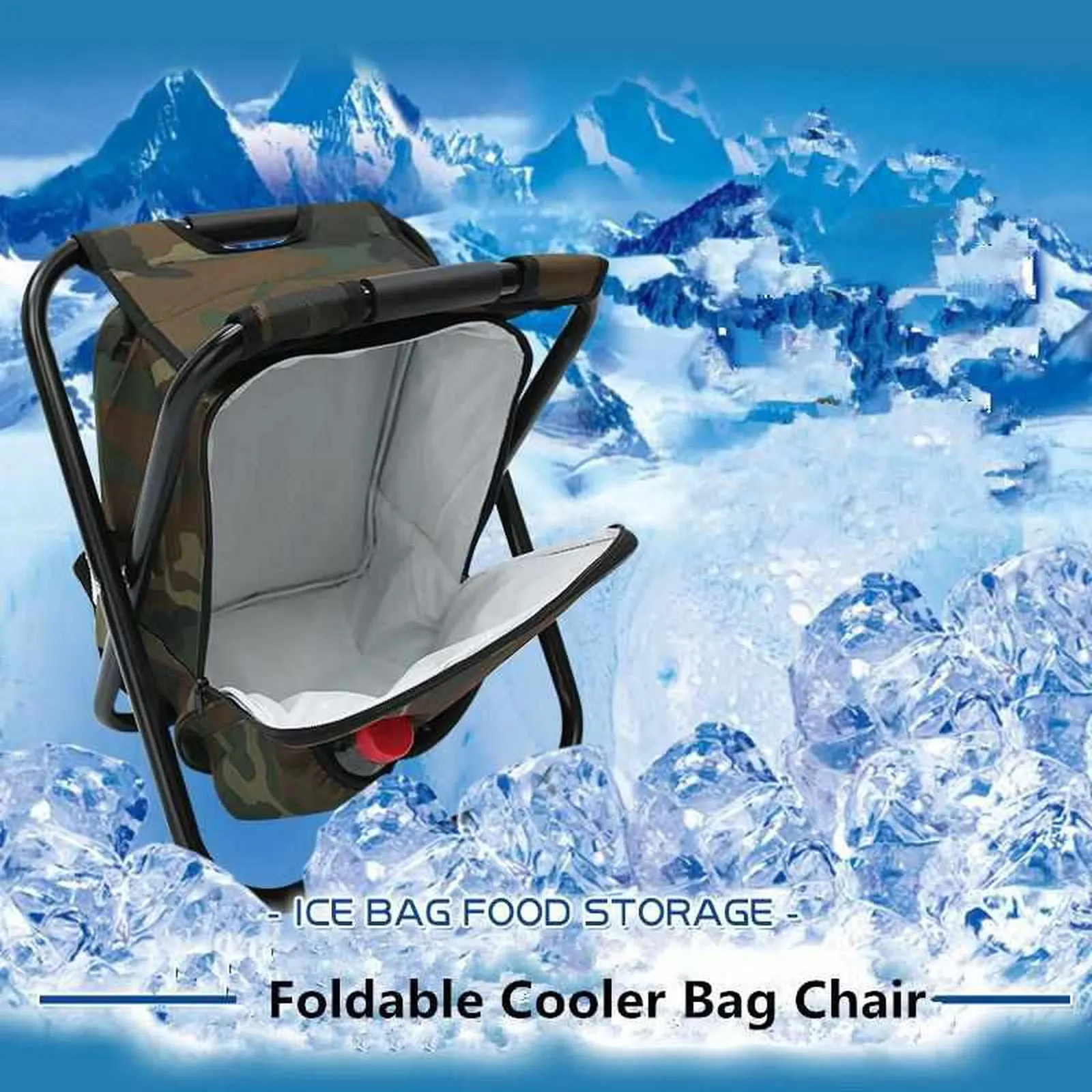 3 In 1 Outdoor Portable Cooler Bag Chair
