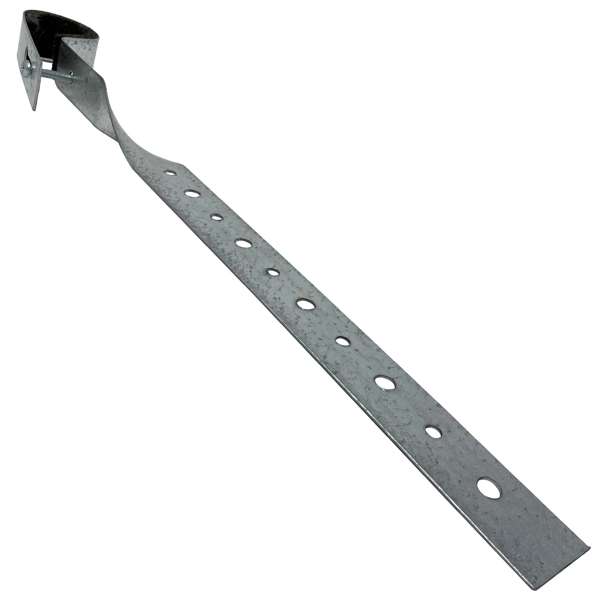 3" all purpose DWV hanger, galvanized 18 gauge steel. Felt lined with locking screws.