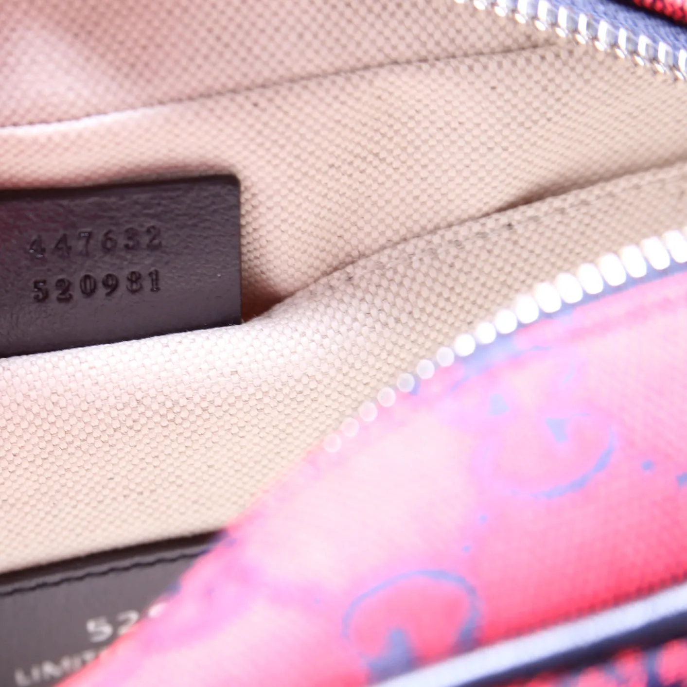 447632 Marmont Small Multicolor Canvas Camera Bag