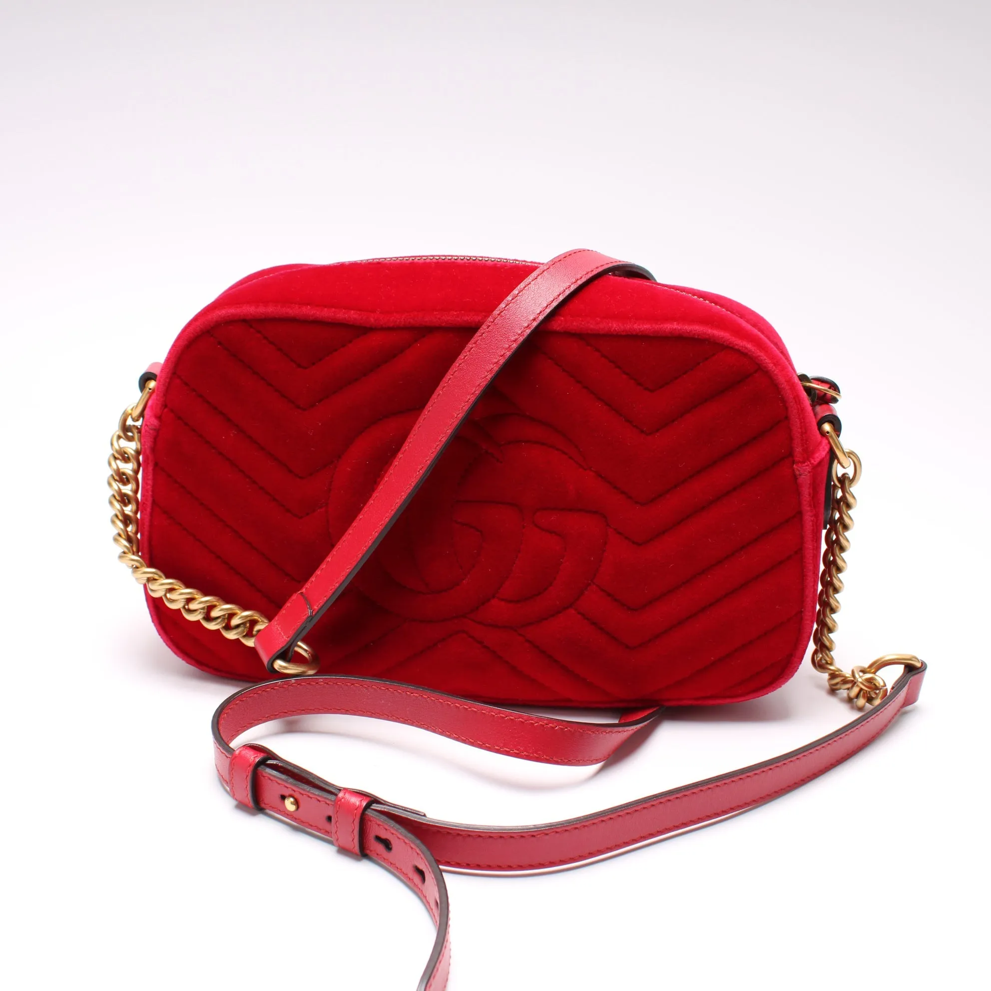 447632 Marmont Small Velvet Camera Bag