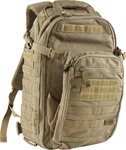5.11 Tactical All Hazards Prime Backpack, 29 Liters Capacity, Laptop Compartment, Style 56997, Sandstone