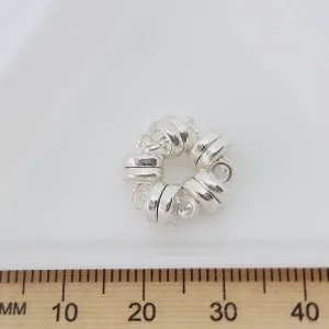 6x9mm Magnetic Clasp (5) - Silver