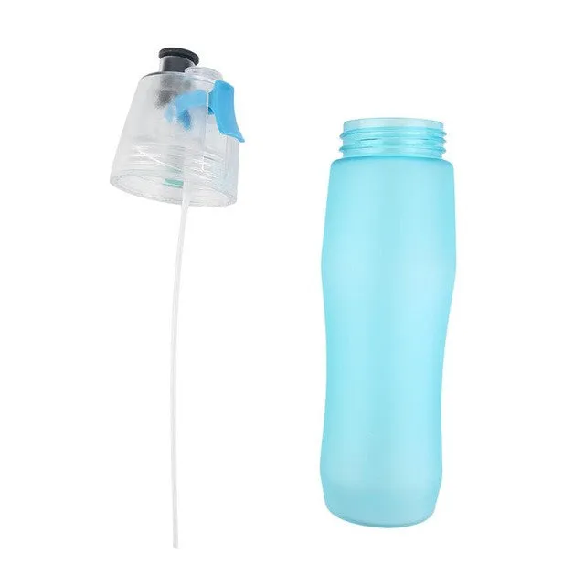 740ML Water Drinking Bottle Misting Spray