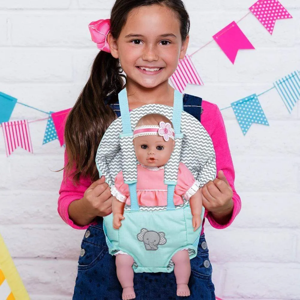 Adora Baby Doll Carrier - Zig Zag Elephant