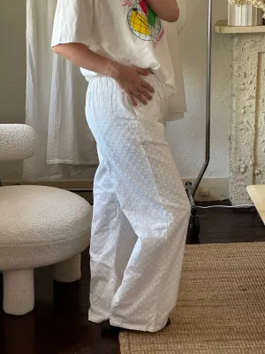 Adult Ash Cotton Broderie Pants