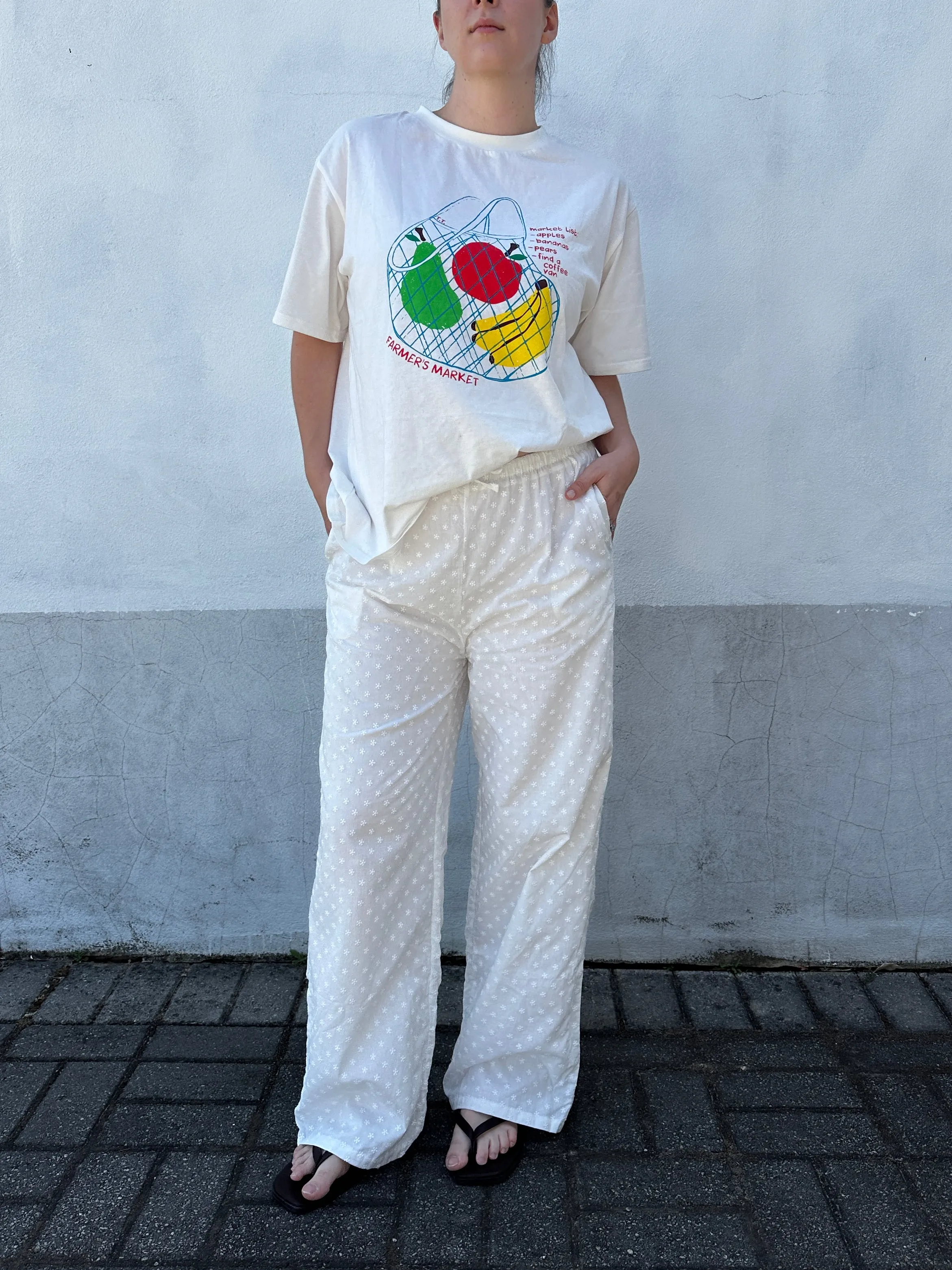 Adult Ash Cotton Broderie Pants