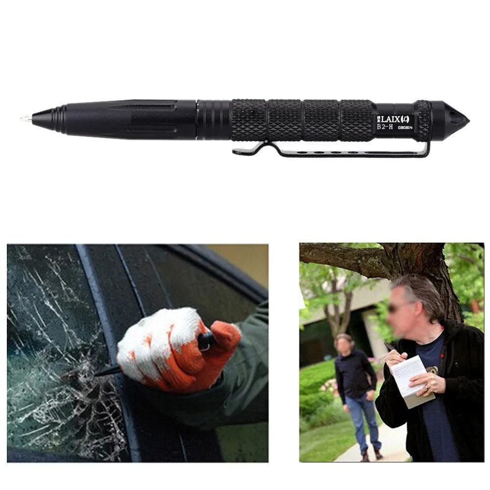 Aircraft Grade Aluminum Tactical Pen Multi-functional Tool - Gold
