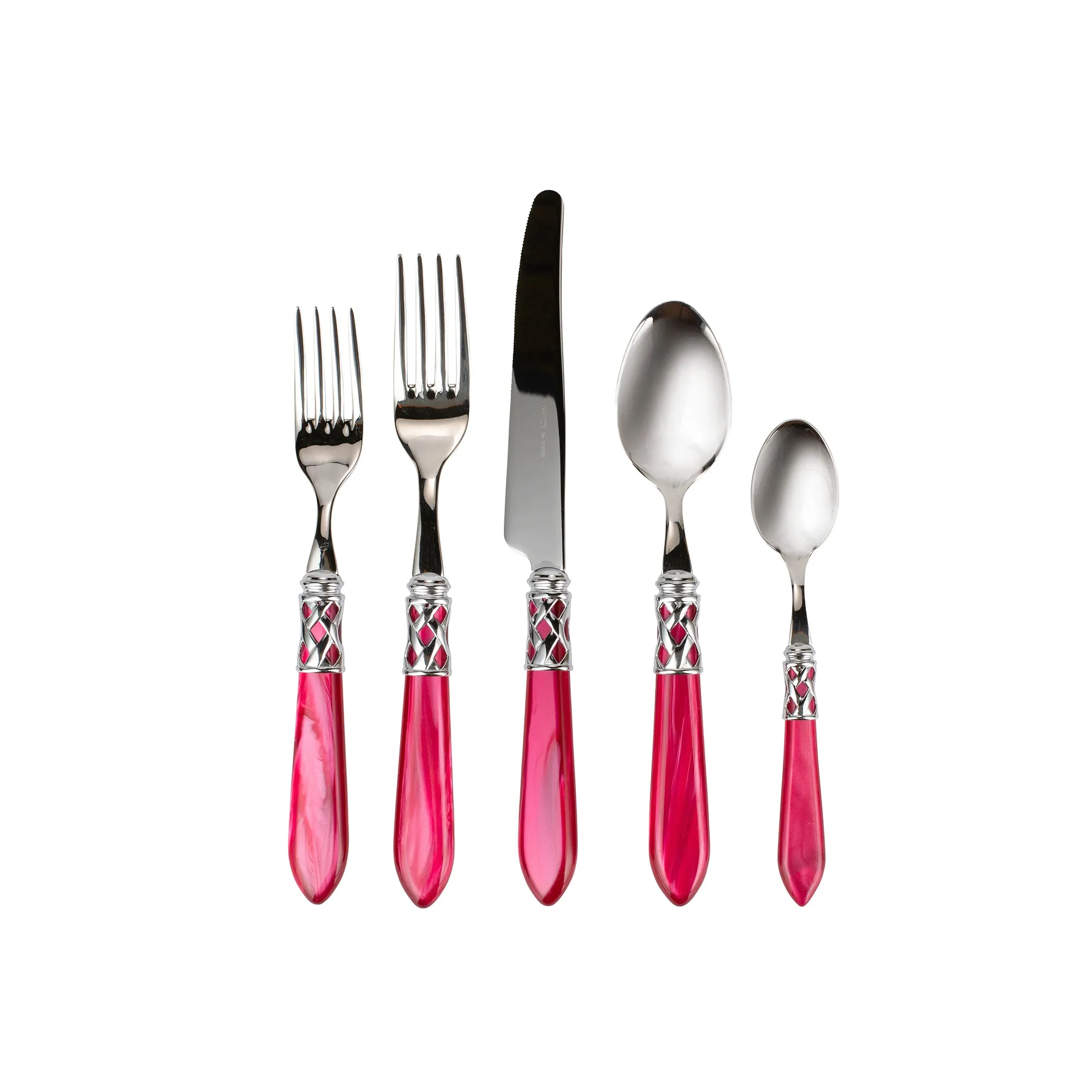 Aladdin Brilliant Raspberry Five-Piece Place Setting