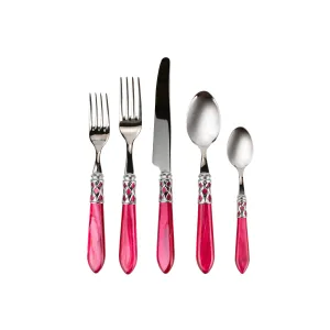 Aladdin Brilliant Raspberry Five-Piece Place Setting