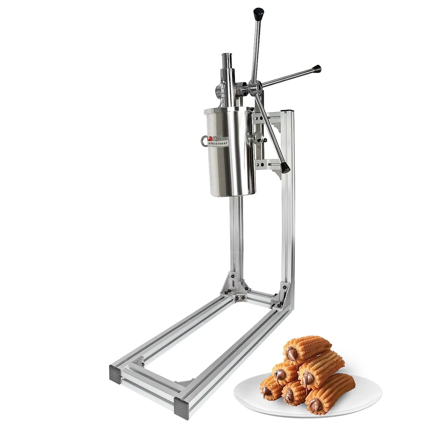 ALD-281 Churro Maker Machine | 3-Hole Nozzles | Manual | Deep Fryer | No plug