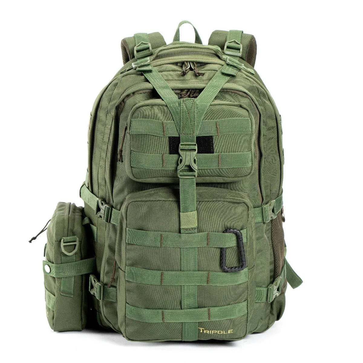 Alfa Military Tactical Backpack with Sling Bag Attachment -  45 Litres - Army Green