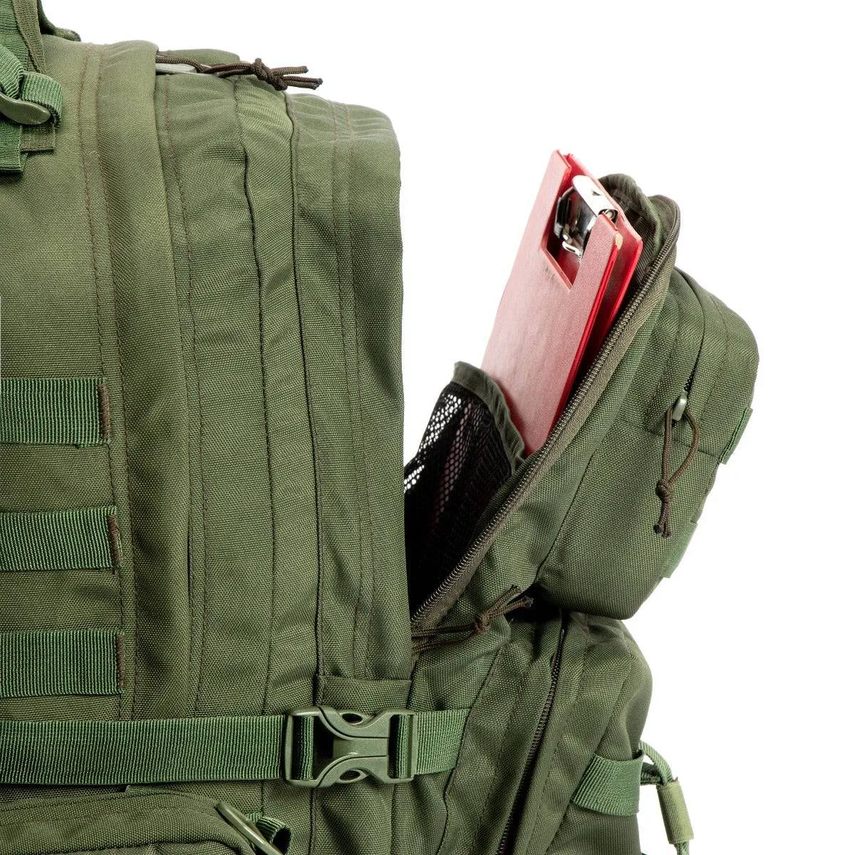 Alfa Military Tactical Backpack with Sling Bag Attachment -  45 Litres - Army Green