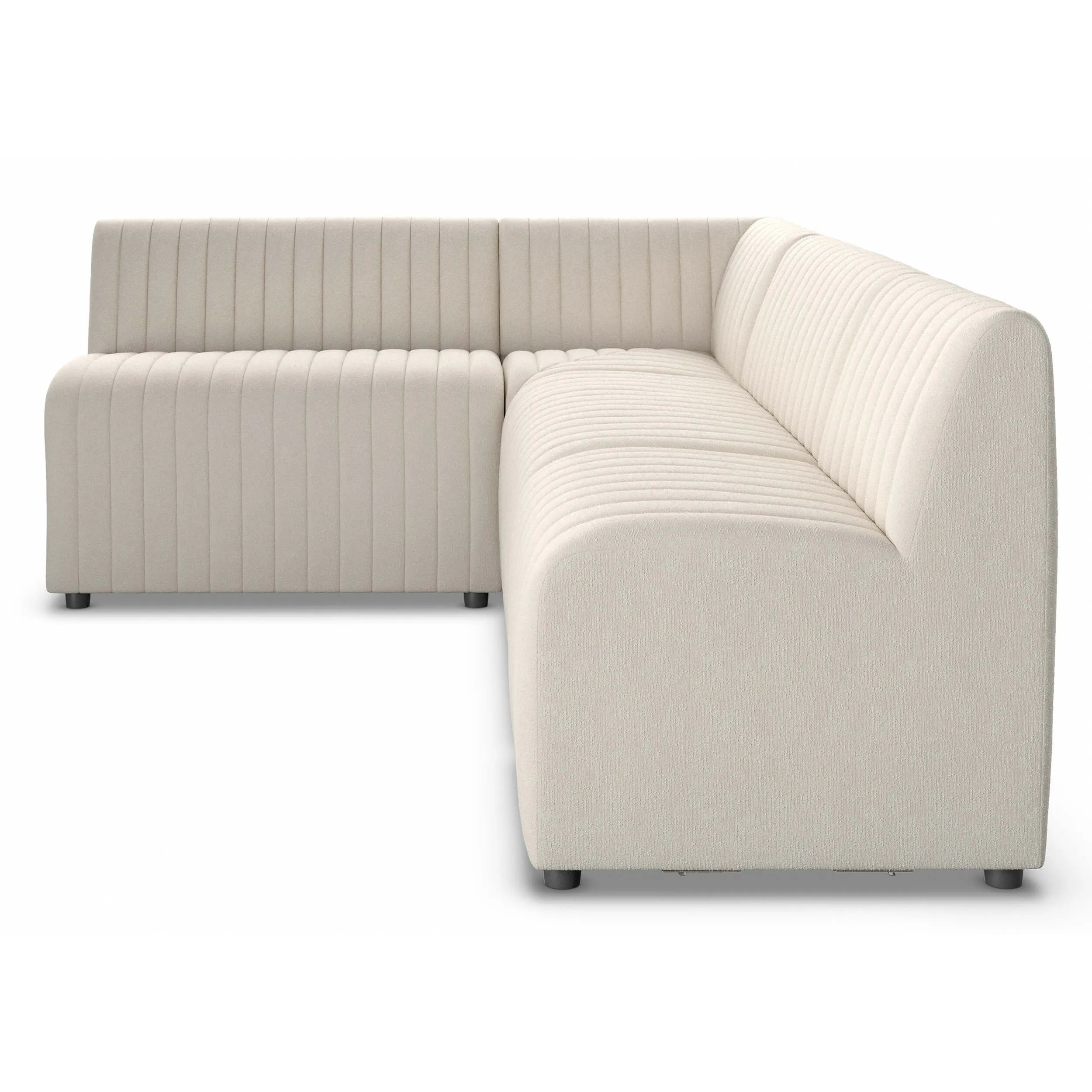 Augustine 92" Dining L-Shape Banquette, Capri Oatmeal