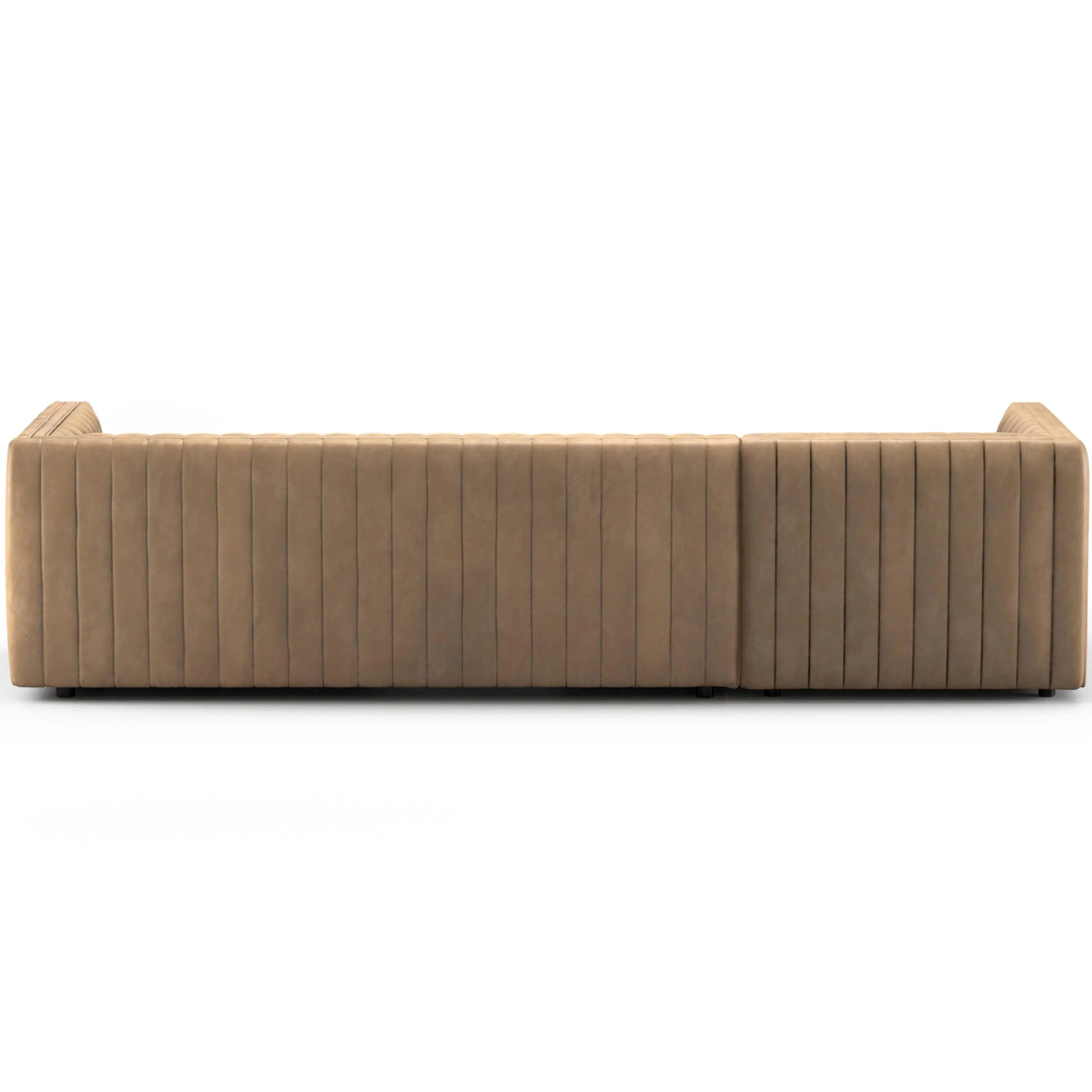 Augustine Leather 2 Piece 105" Sectional w/ Chaise, Palermo Drift