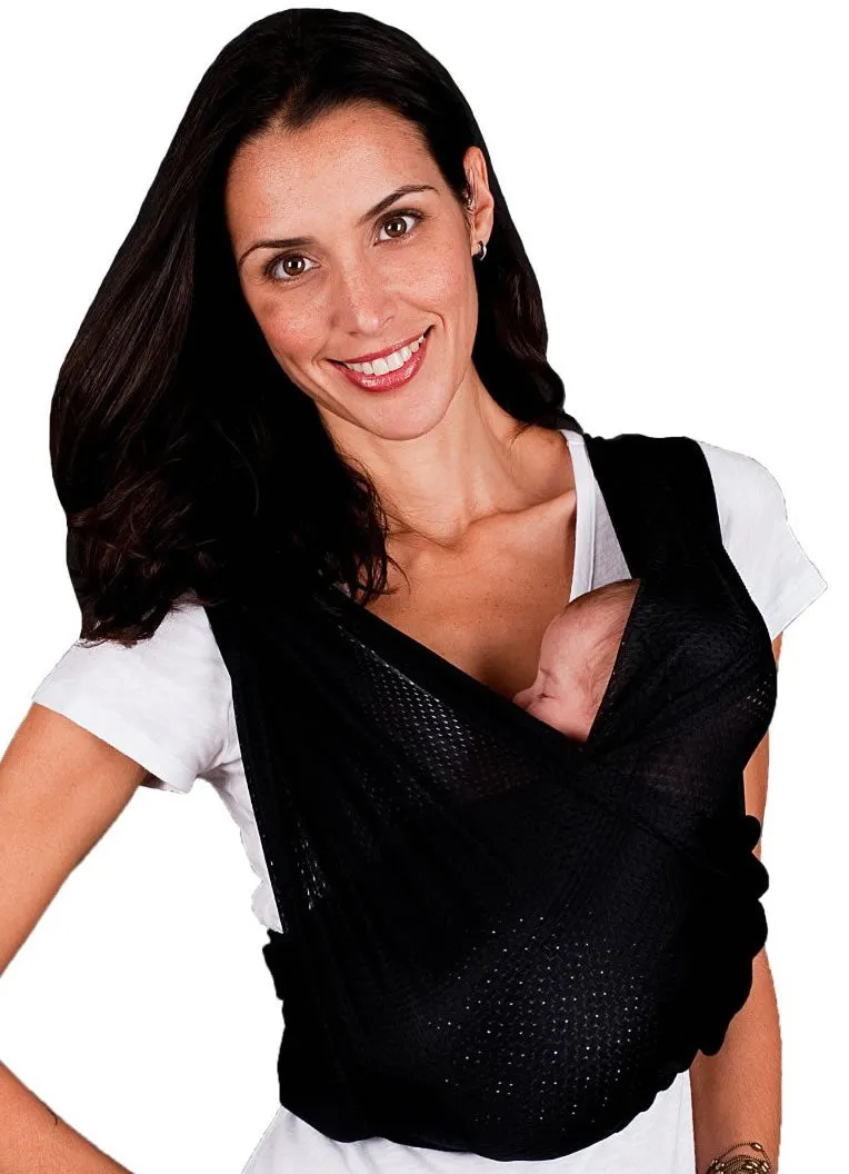 Baby K'tan Baby Carrier in Black Breeze - Medium