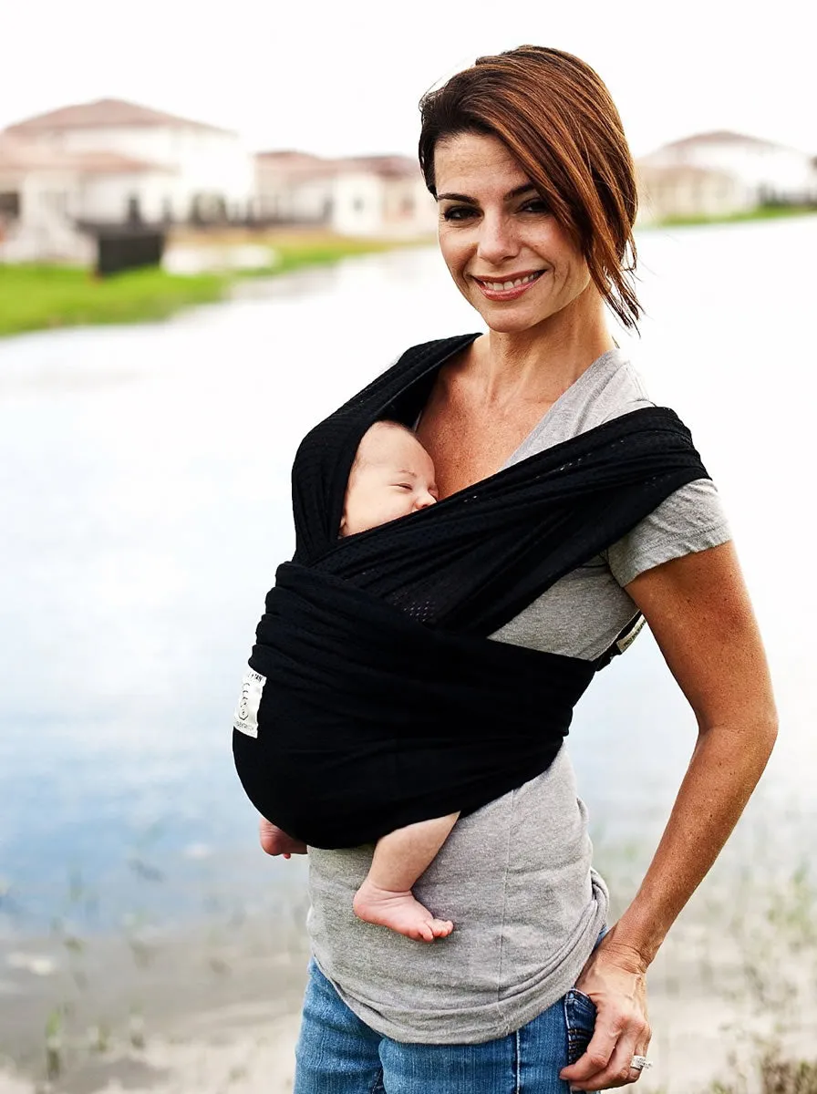 Baby K'tan Baby Carrier in Black Breeze - Medium