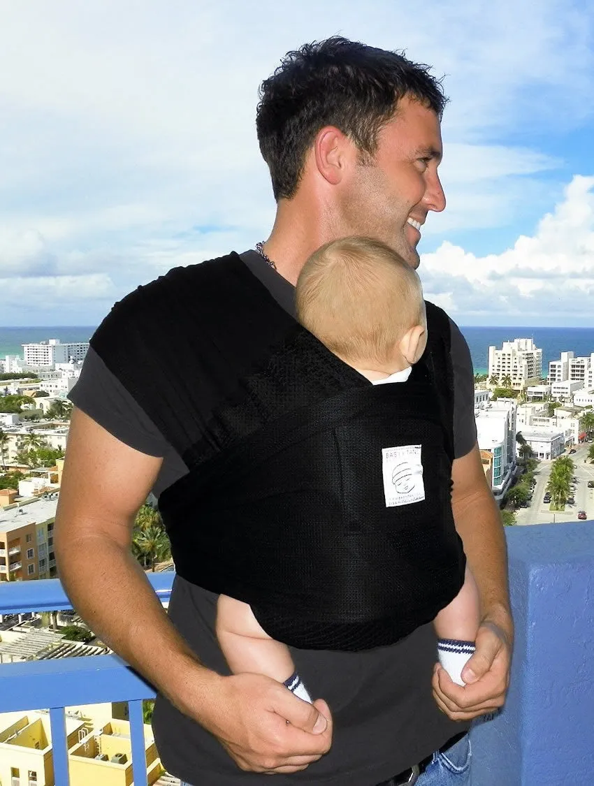 Baby K'tan Baby Carrier in Black Breeze - Medium
