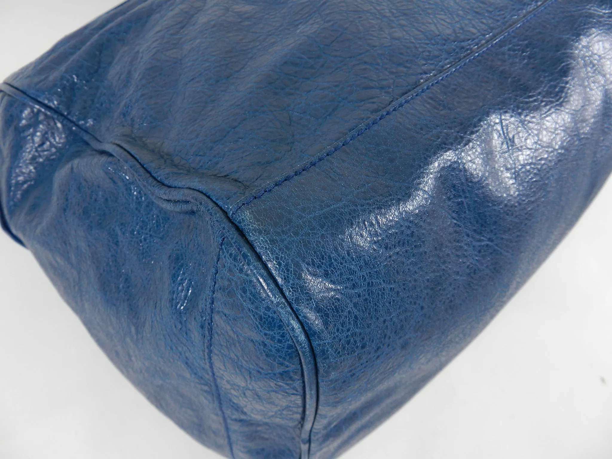 Balenciaga City Blue Giant Weekender Overnight Duffle Bag