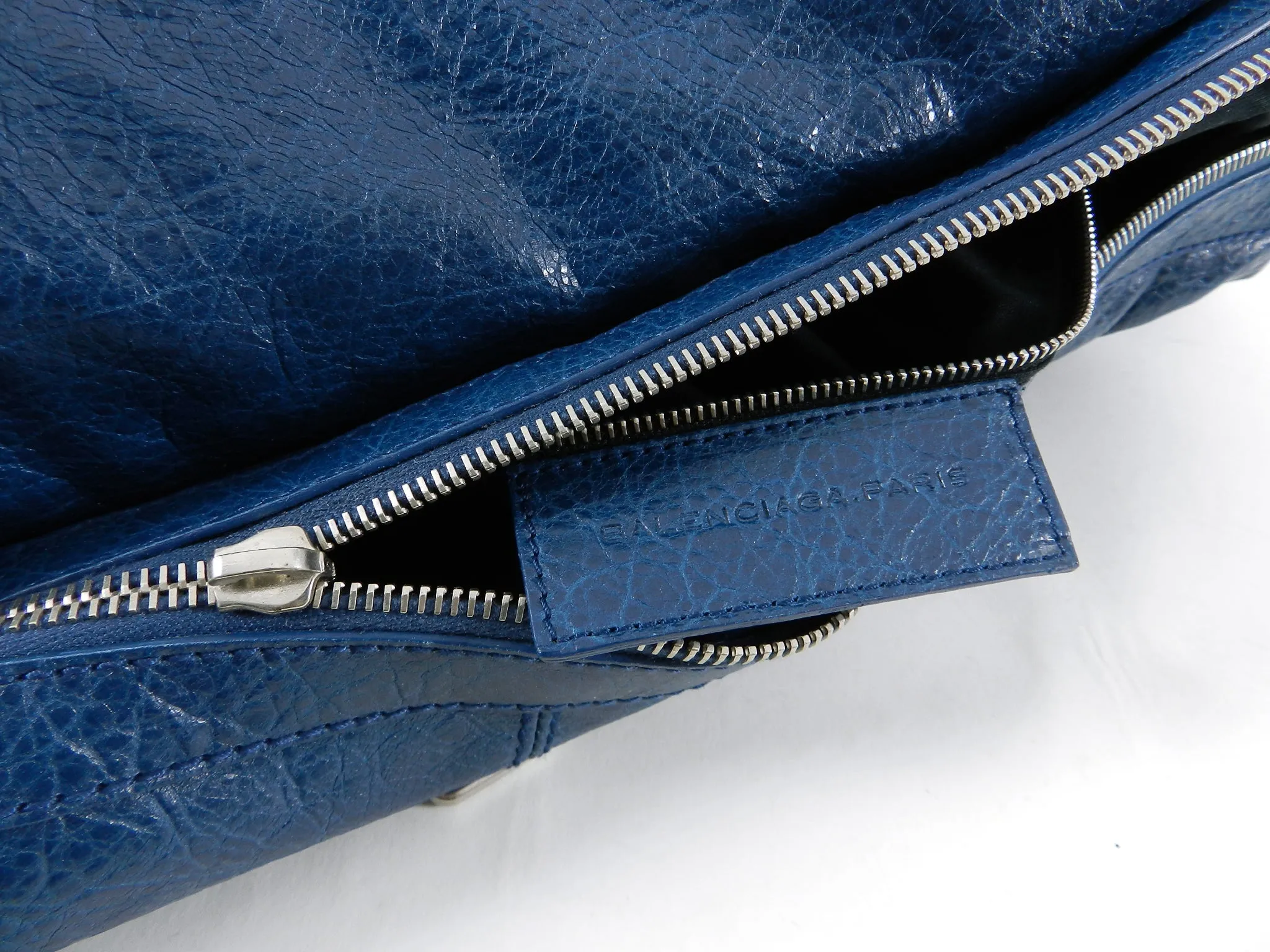 Balenciaga City Blue Giant Weekender Overnight Duffle Bag