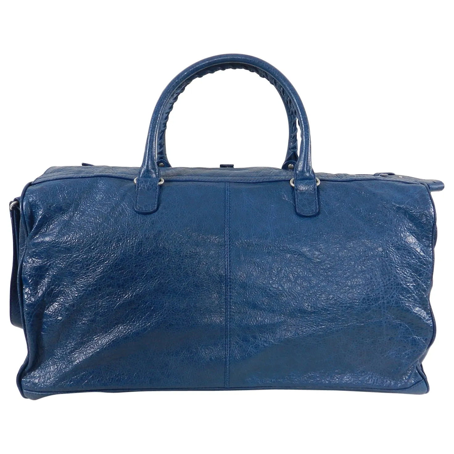 Balenciaga City Blue Giant Weekender Overnight Duffle Bag