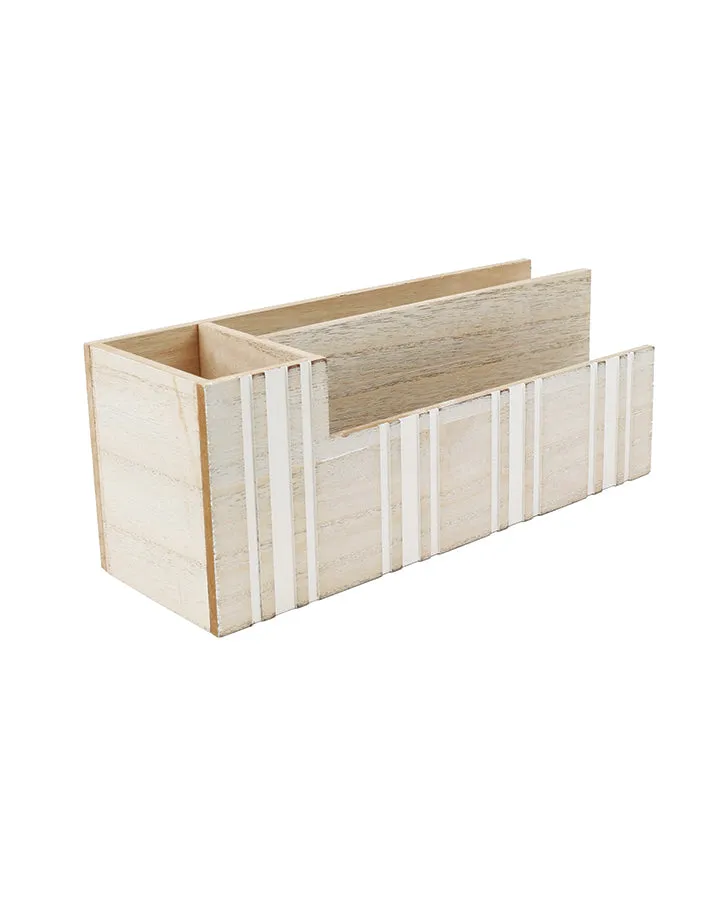 Becki Owens 3 Sections Wooden Desk and File Organizer