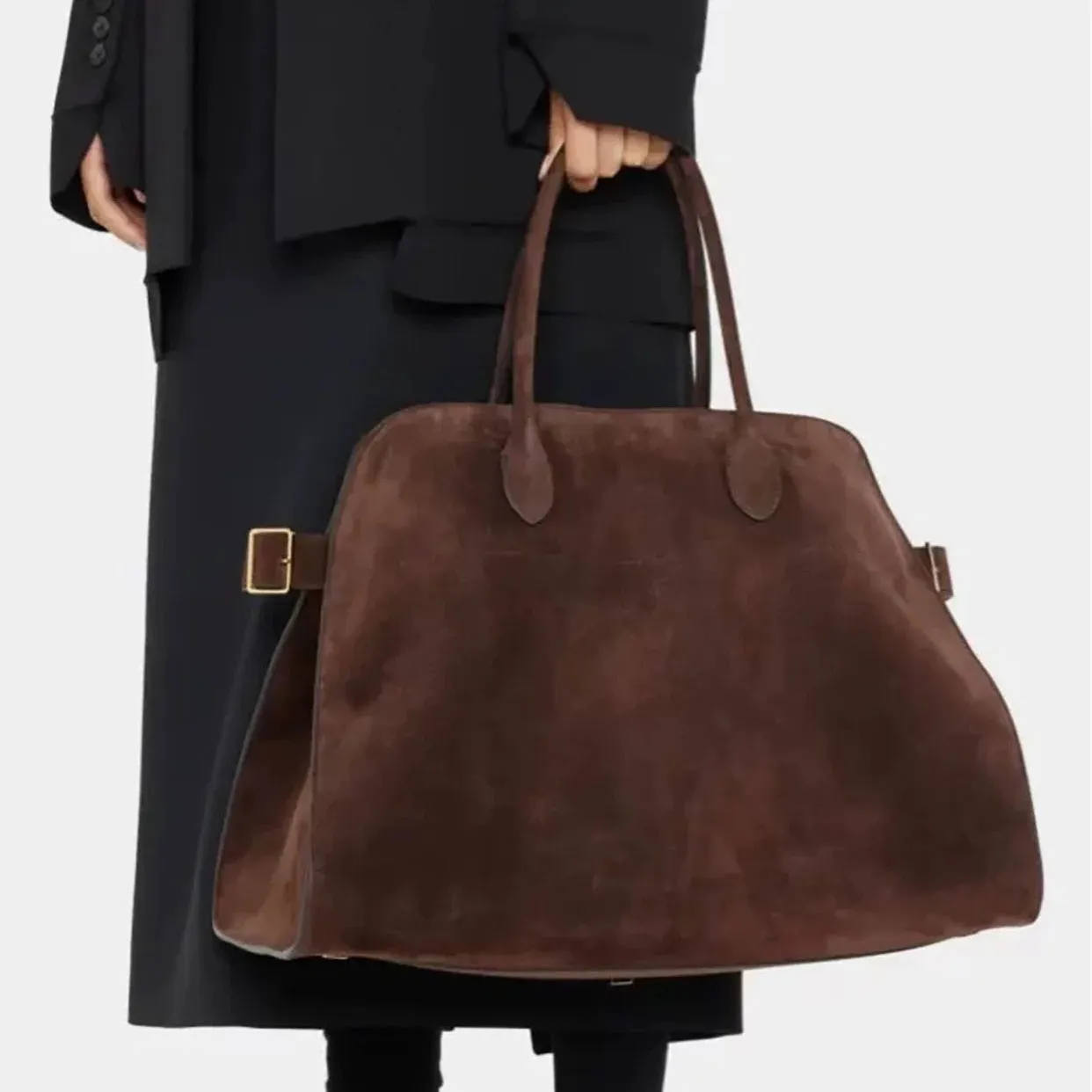 Big Travel Leather Cowhide Shoulder Bag