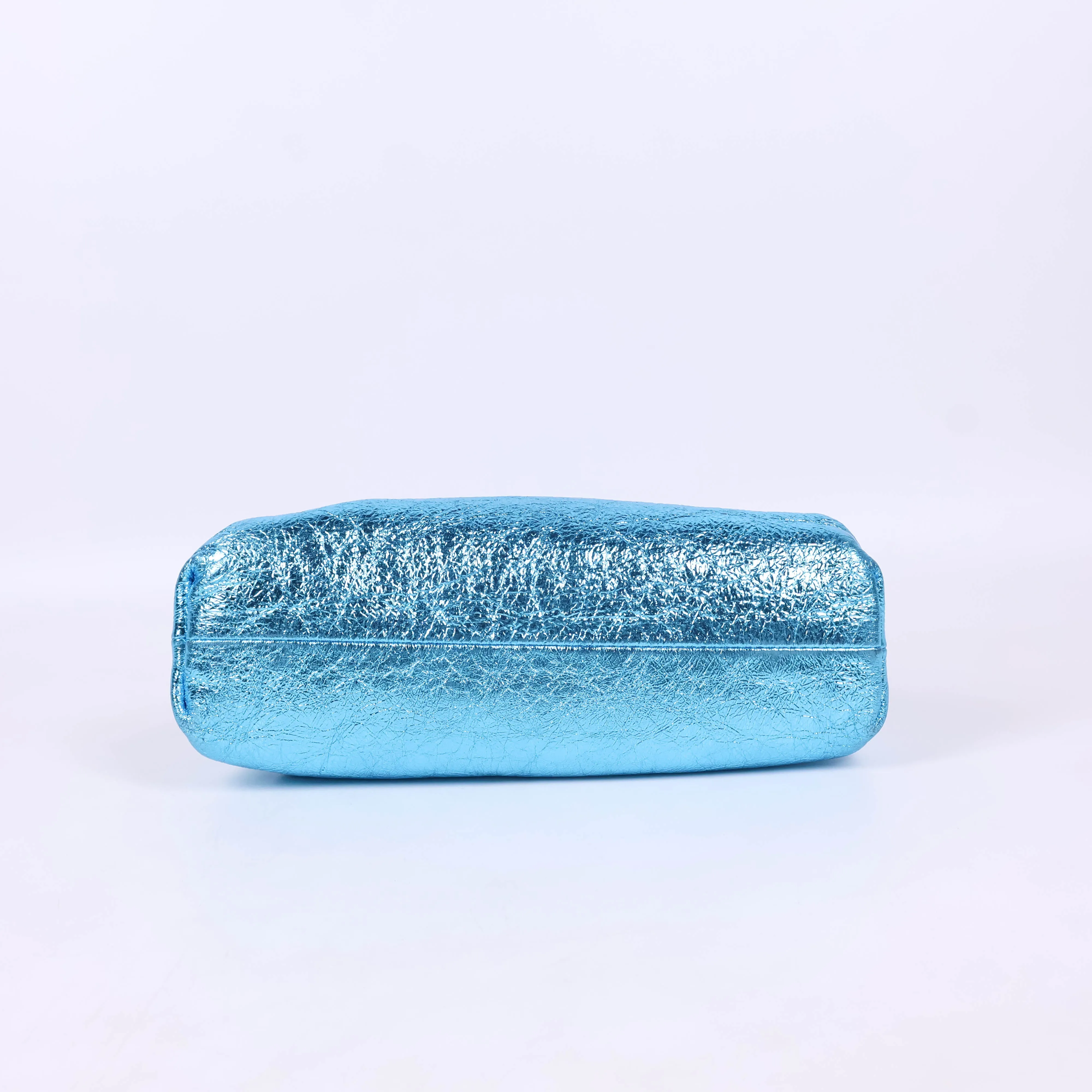 Bottega Veneta Metallic Mini Pouch Blue