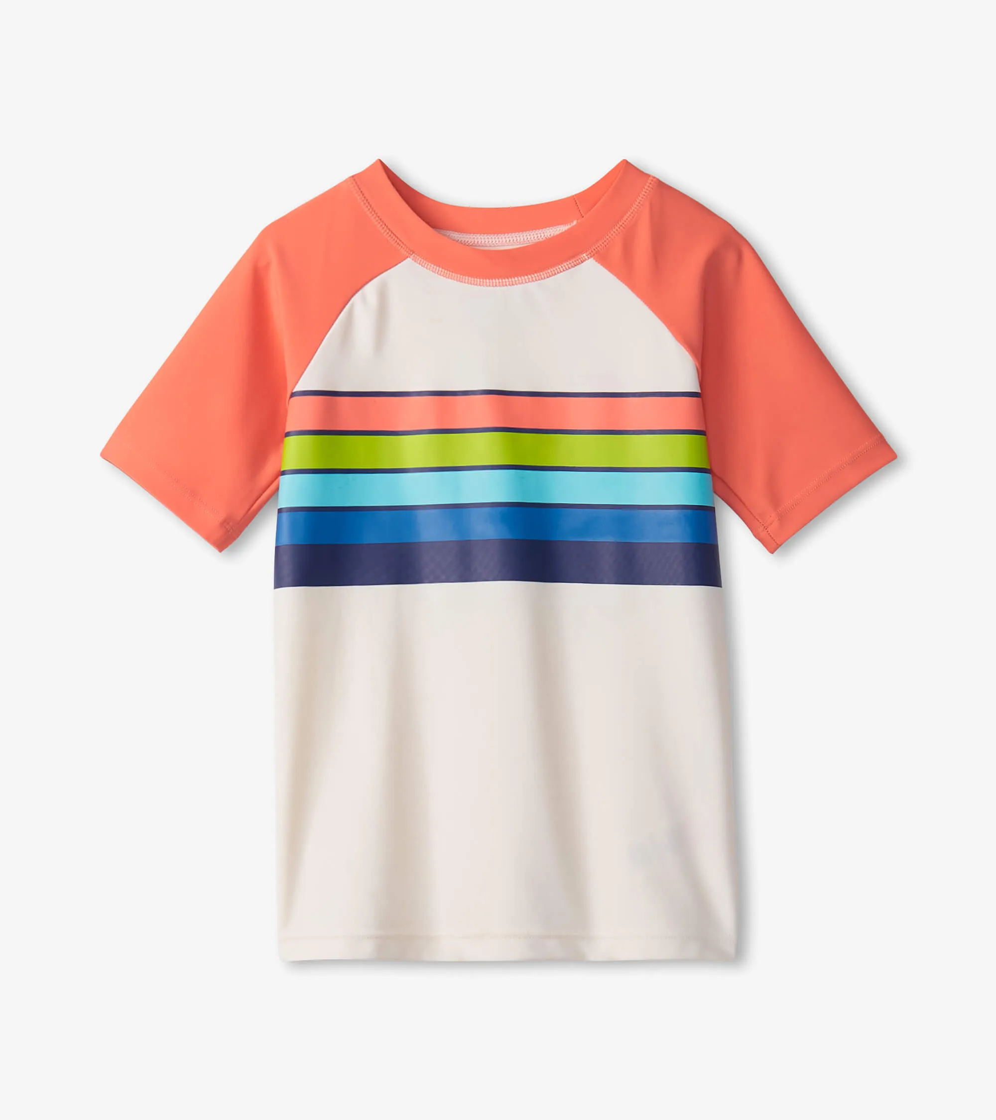 Boys Surfer Stripe S/S Rashguard