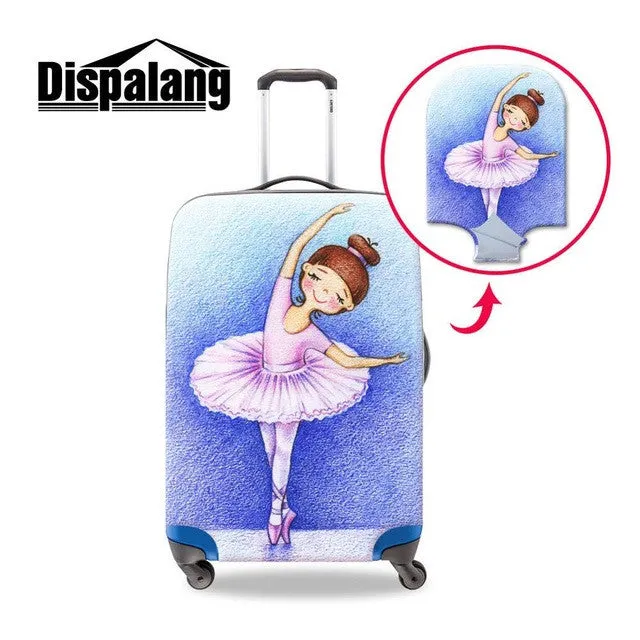Brand New Portable Elastic Travel Luggage Cover Diamond Surface 3D Print Stretch Protect Suitcase Cover Apply to 18-30 Inch Case