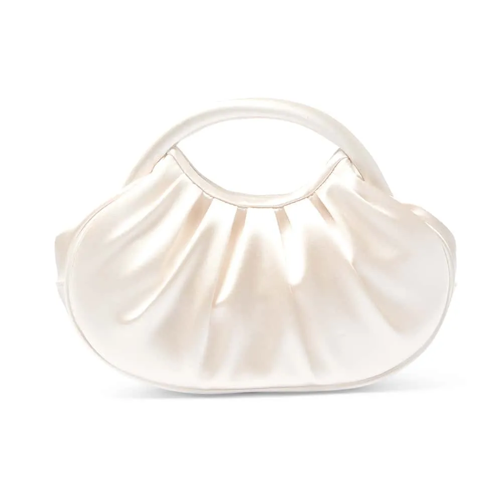 Bren Evening Bag in Ivory Satin