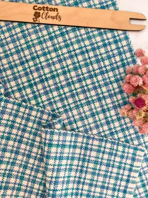 Brilliant Blue Plaid Towels