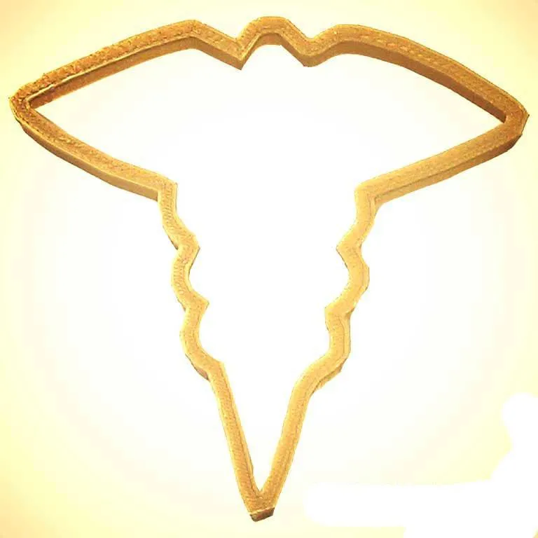 Caduceus Medical Cookie Cutter - 3.5"