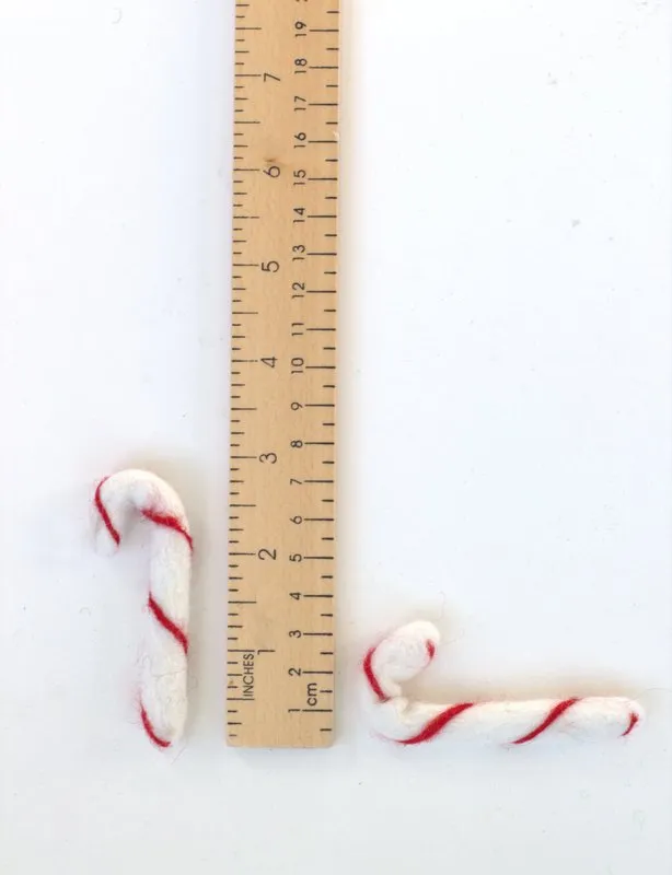 Candy Canes- Red with White Stripes-