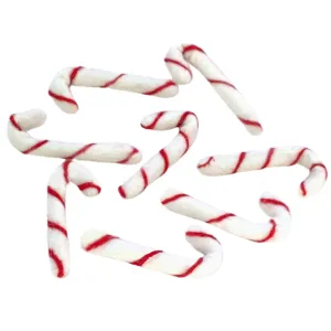 Candy Canes- White with Red Stripes
