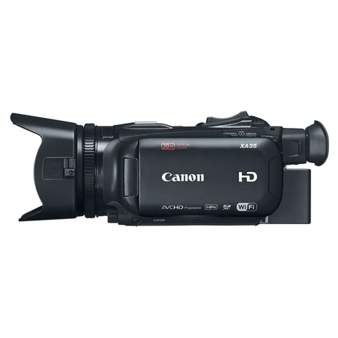 Canon XA35 Professional Camcorder   FULL SIZE TRIPOD MEGA BUNDLE
