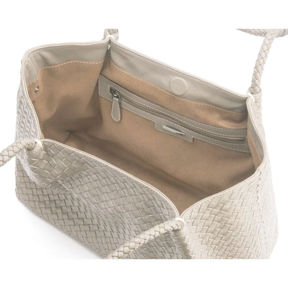 Cassidy Woven Slouchy Bag - Ivory