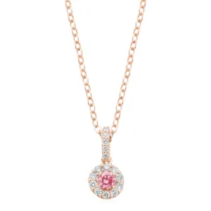 Celebration 9ct Rose Gold Round Brilliant Cut 0.33 CARAT tw of Lab Grown Diamond Pendant