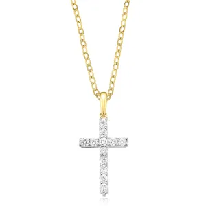 Celebration 9ct Yellow Gold with Round Brilliant Cut 0.33 CARATtw of Lab Grown Diamond Pendant