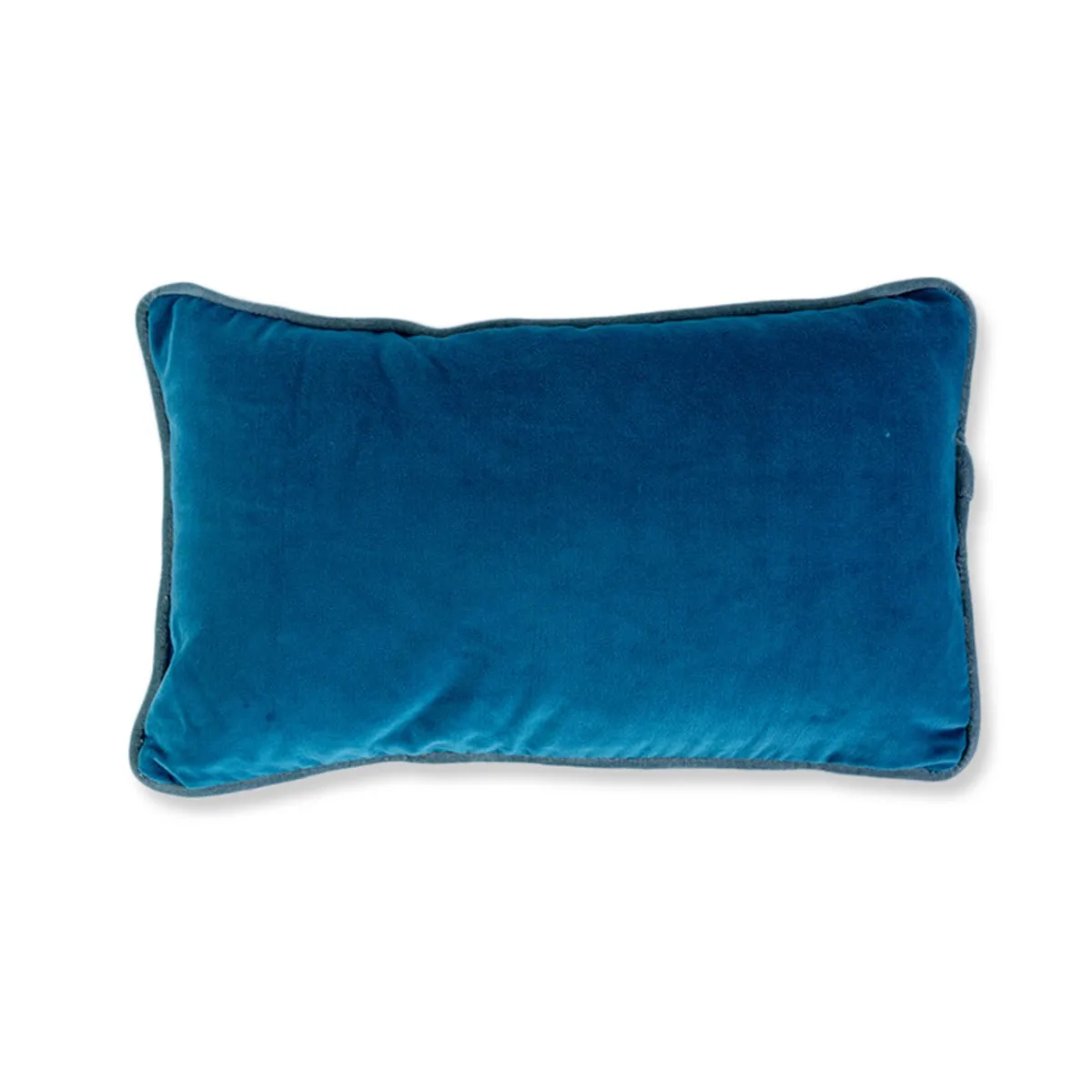 Charliss Velvet Lumbar Pillow | Peacock   Aqua