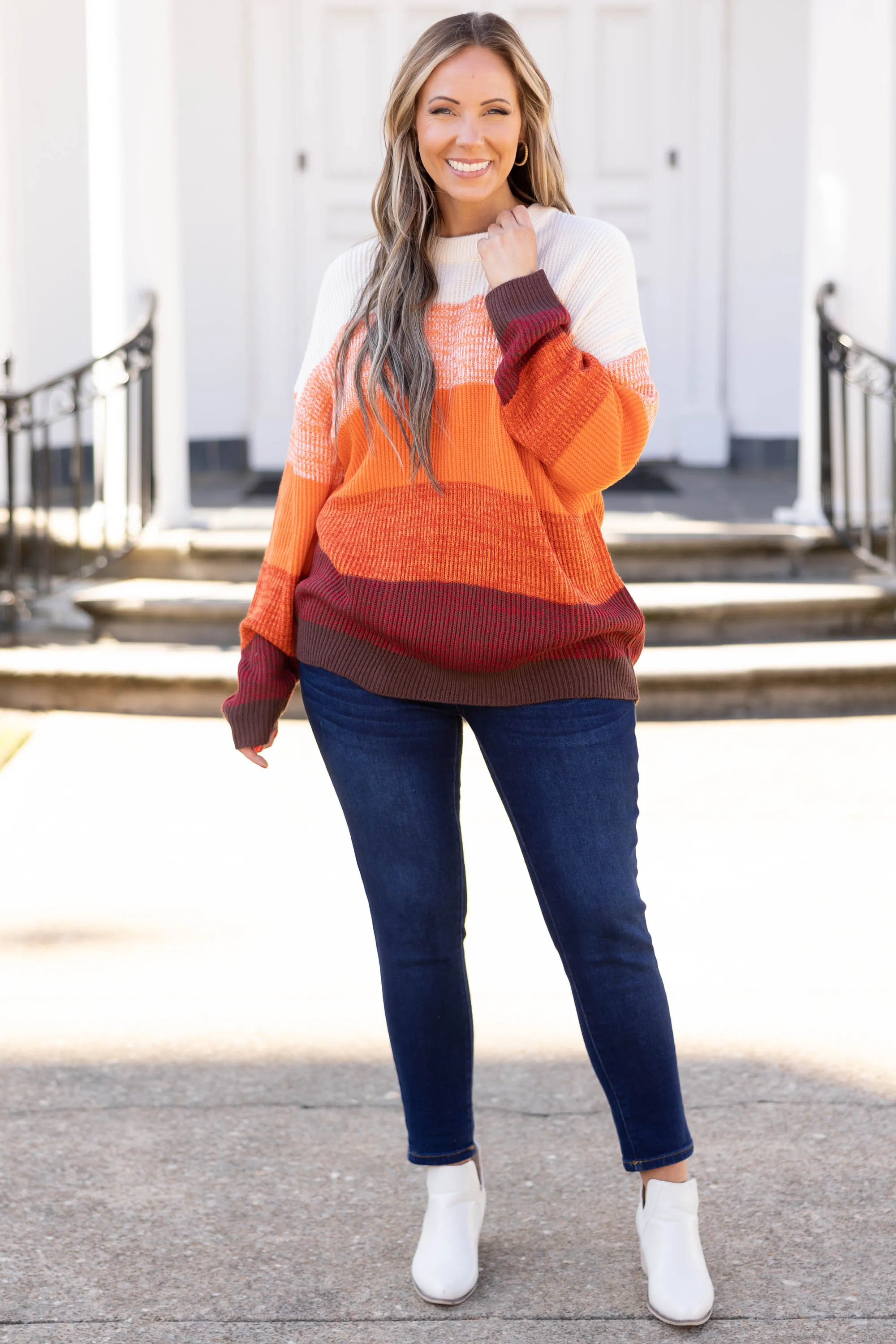 Charming Charlie Sweater, Rust