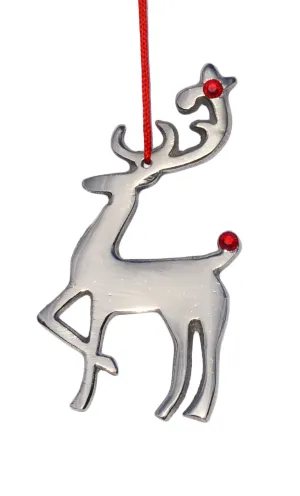 Charming Handmade Reindeer Holiday Ornament