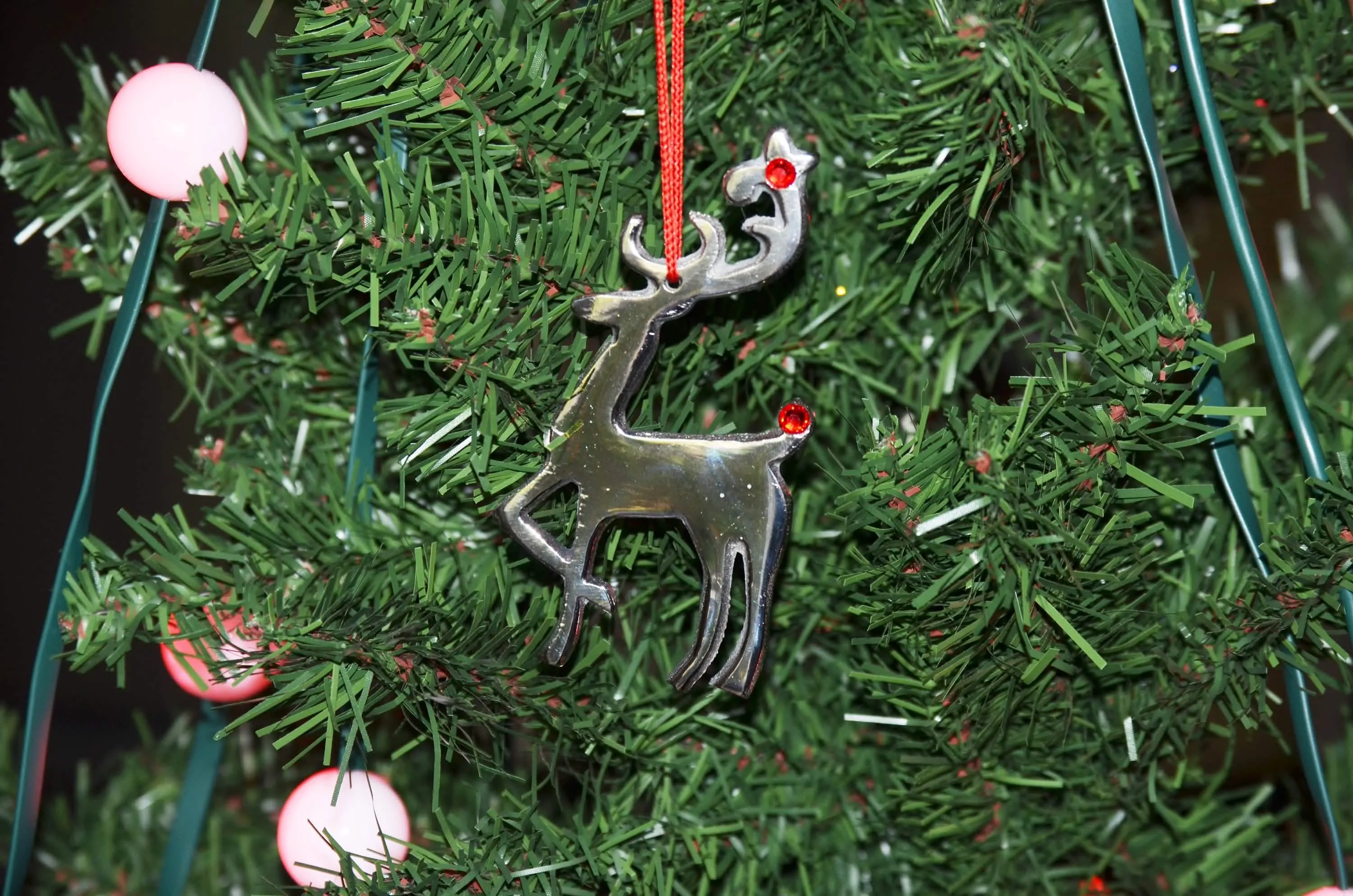 Charming Handmade Reindeer Holiday Ornament