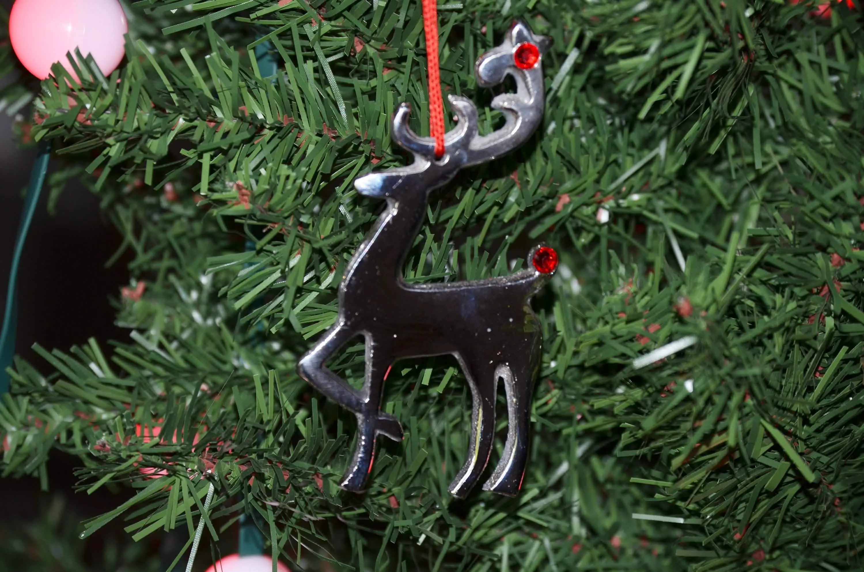 Charming Handmade Reindeer Holiday Ornament