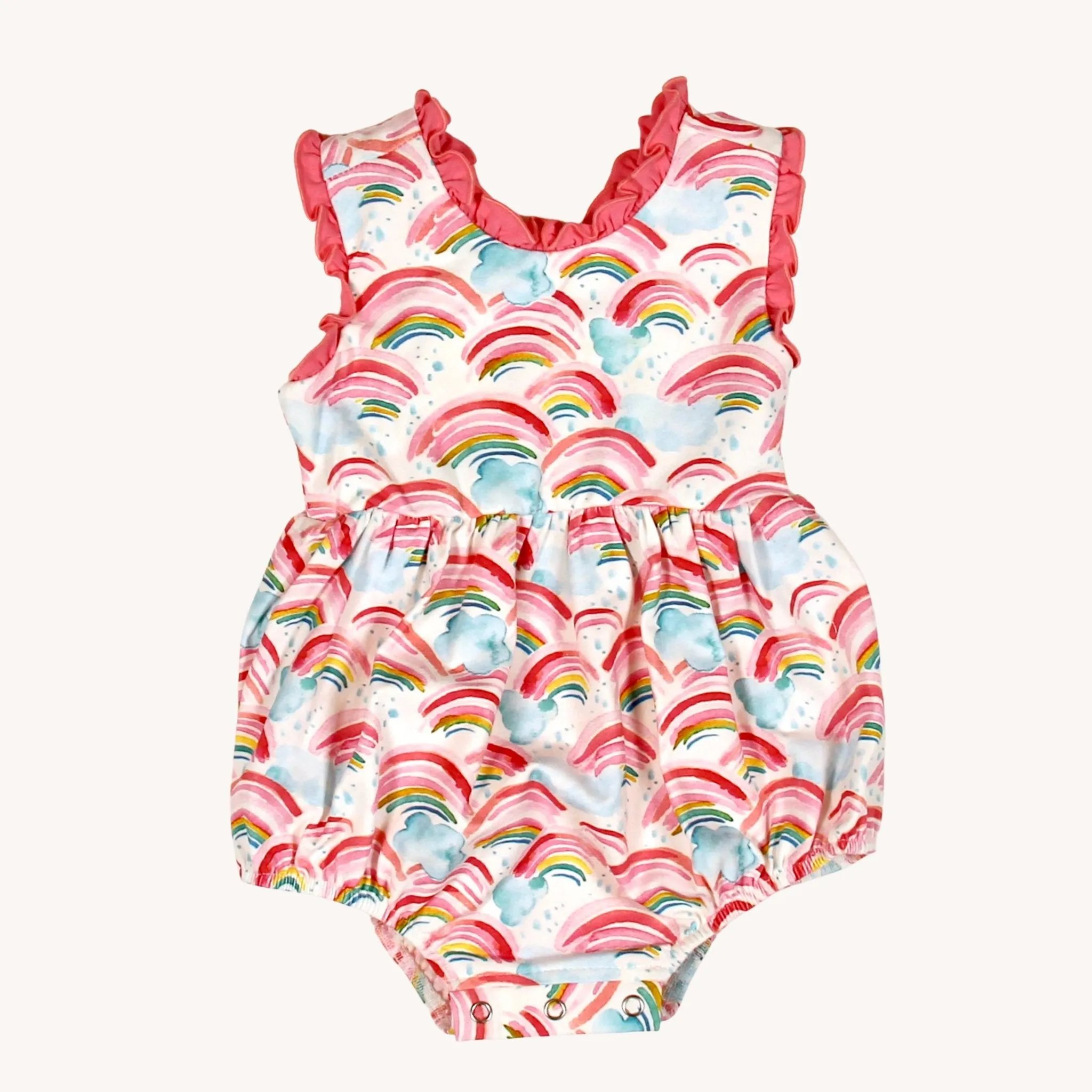 Charming Mary Dahlia Bubble - Rainbows