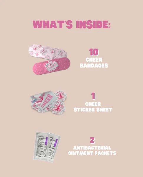 Cheer Pom Pom Keychain - Cute First Aid Kit Keychain | BOO BOO BALL™