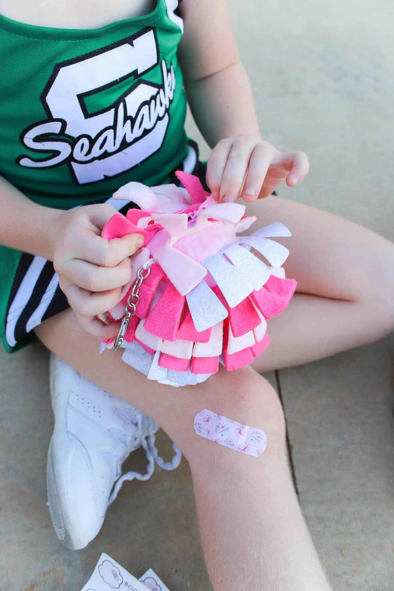 Cheer Pom Pom Keychain - Cute First Aid Kit Keychain | BOO BOO BALL™