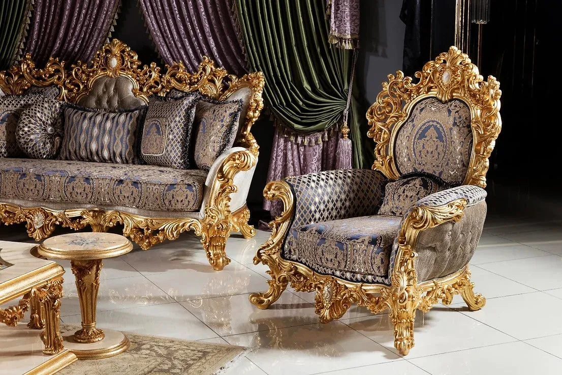 Classic living room upholstery fabric Sofa Set