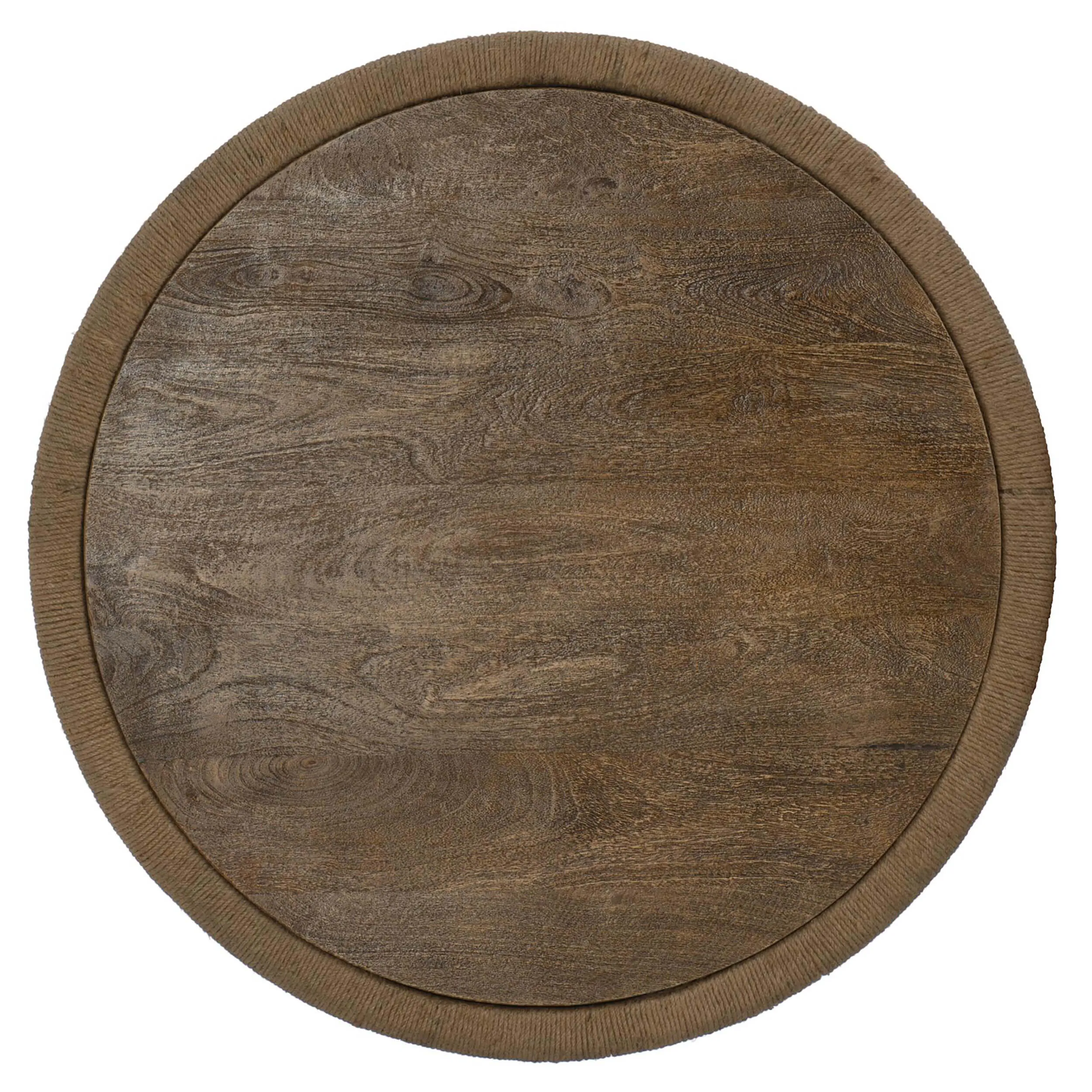 Commerce & Market Roped Round Cocktail Table, Medium Natural